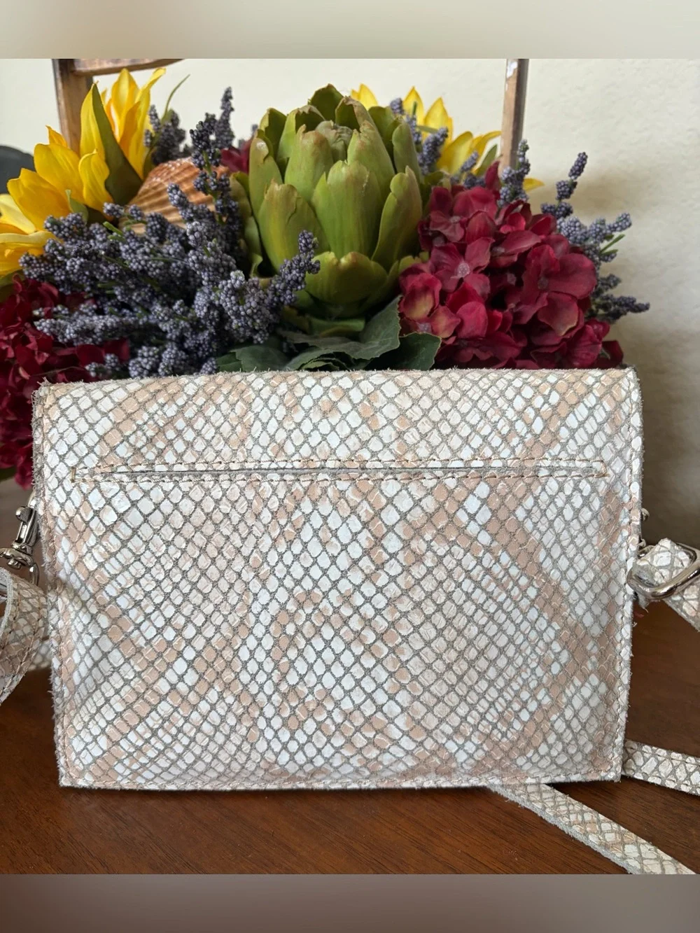 Hammitt Snake Print  Grommett Envelope Conv. Clutch Bag Crossbody bag